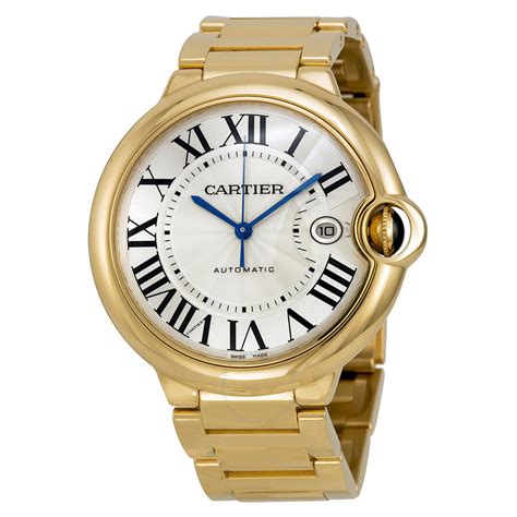 cartier gold silver watch|cartier 18k gold watch price.